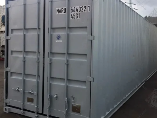 Gebrauchter 40-Fuß-High-Cube-Container, 76,4 m³, 28,6 t Zuladung, gültige CSC-Plakette, 25 Paletten, ab Hamburg