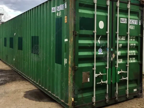 Gebrauchter 40-Fuß-High-Cube-Container, 76,4 m³, 28,6 t Zuladung, gültige CSC-Plakette, 25 Paletten, ab Hamburg