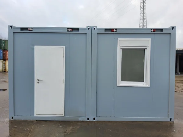 Bürocontainer Duo 20 Fuß – modulare Büroeinheit mit Heizung, Klimaanlage und Elektroausstattung, Baujahr 2024