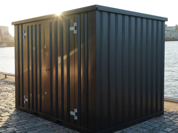 Modulcontainer 3x2 m Schwarz LL – Zerlegbarer Lagercontainer mit modularem Aufbau