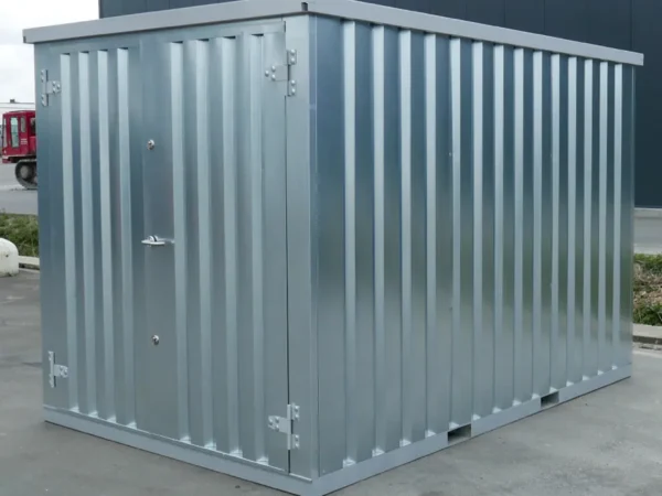 Faltbarer Container 3x2 m Silber LC – Modularer Lagercontainer zur Selbstmontage